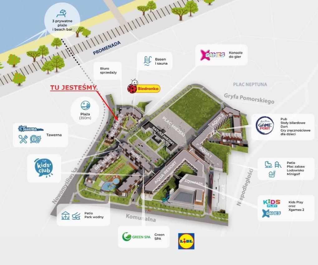 Apartament Bel Mare D 411 Miedzyzdroje Eksteriør billede